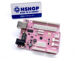 Mạch Uno Pro2M Pink with 2 x DC Motor Driver Nologo (Arduino Uno Compatible)