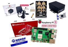 Combo Raspberry Pi 5 2-CH M.2 Pro Kit RAM 2/4/8/16GB