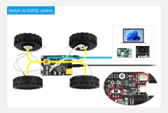 Waveshare Direct Drive Servo Motor Driver Board (B), Integrates ESP32 and Control Circuit, Suitable for DDSM400 Hub Motor