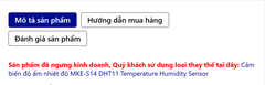 Cảm biến độ ẩm, nhiệt độ DHT22 Temperature Humidity Sensor ra chân