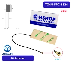 Anten 4G 3dBi 53*24mm FPC Ipex TX4G-FPC-5324 Antenna Ziisor