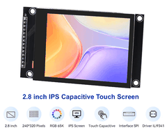 Màn hình LCD TFT IPS 2.8 Inch ILI9341V SPI cảm ứng điện dung