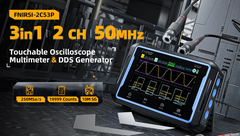Máy đo hiện sóng FNIRSI® 2C53P Tablet Touchable Oscilloscope + Multimeter + DDS Generator