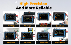 Máy đo hiện sóng FNIRSI® 2C53P Tablet Touchable Oscilloscope + Multimeter + DDS Generator
