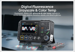 Máy đo hiện sóng FNIRSI® 2D15P 3-in-1 Benchtop 2CH 100MHz Phosphor Oscilloscope Multimeter