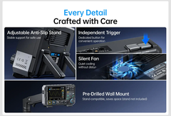 Máy đo hiện sóng FNIRSI® 2D15P 3-in-1 Benchtop 2CH 100MHz Phosphor Oscilloscope Multimeter