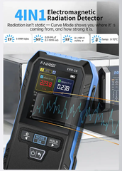 Máy đo bức xạ điện từ FNIRSI® ERD-10 4-IN-1 Electromagnetic Radiation Detector