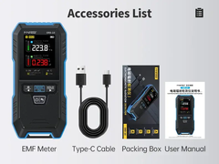 Máy đo bức xạ điện từ FNIRSI® ERD-10 4-IN-1 Electromagnetic Radiation Detector