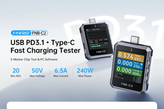Đo dòng áp, công suất cổng USB đa năng FNIRSI® FNB-C2 USB PD 3.1 Type-C Fast Charging Tester