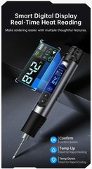 Mỏ hàn dùng pin FNIRSI® HS-03 Cordless Soldering Iron, 18650 Removable Battery, USB-C, 212–842℉