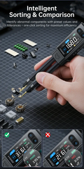 Máy đo linh kiện dán FNIRSI® LCR-ST2 100K LCR ESR Meter 2-in-1 Digital Tweezers Bridge