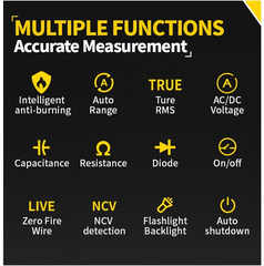 Đồng hồ vạn năng VOM tự động FNIRSI® MT-40 Smart Digital Multimeter