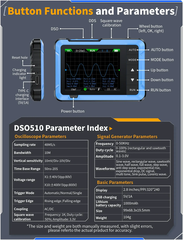 Máy đo hiện sóng FNIRSI® DSO-510 Mini Handheld Digital Oscilloscope + Signal Generator