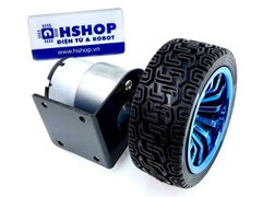 Bộ động Cơ DC giảm tốc GB37-520 kèm gá bắt và bánh xe