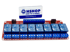 Mạch 8 Relay Opto cách ly chọn mức kích H/L 5V/12V/24VDC