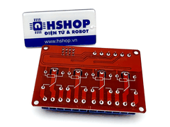 Mạch 4 Relay Opto cách ly chọn mức kích H/L 5V/12V/24VDC