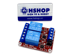 Mạch 2 Relay Opto cách ly chọn mức kích H/L 5V/12V/24VDC