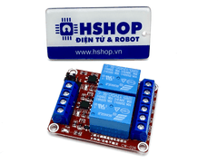 Mạch 2 Relay Opto cách ly chọn mức kích H/L 5V/12V/24VDC