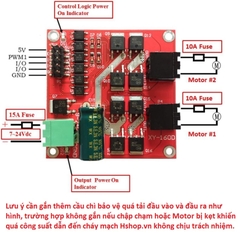 Mạch điều khiển động cơ DC Motor Driver XY-160D