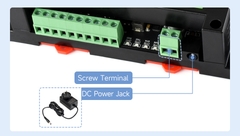 Waveshare Industrial 8-Ch Ethernet Digital Input/Output Module, Modbus RTU / TCP Protocol, Supports PoE Power Supply