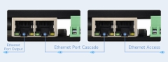 Waveshare Industrial 8-Ch Ethernet Digital Input/Output Module, Modbus RTU / TCP Protocol, Supports PoE Power Supply