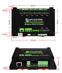 Waveshare 8-ch Ethernet Relay Module, Modbus RTU/Modbus TCP Protocol, PoE port Communication