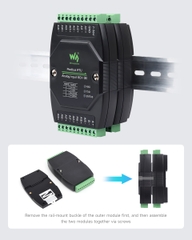 Waveshare Industrial 8-Ch Analog Acquisition Module, 12-bit High-precision, Supports Voltage And Current Acquisition