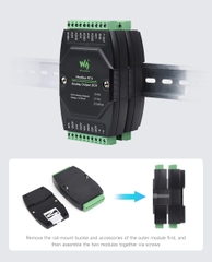 Waveshare Industrial 8-Ch Analog Output Module, 12-bit DA Conversion, Supports 8-ch Simultaneous Current Output, RS485 Modbus RTU Protocol