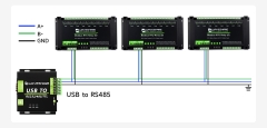 Waveshare Industrial Modbus RTU 8-ch Relay Module (D) With Digital Input and RS485 Interface, 7~36V Power Supply