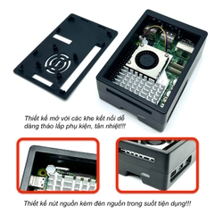 Vỏ bảo vệ bằng nhựa ABS Case for Raspberry Pi 5 V1