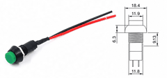 Nút nhấn giữ tròn PBS-11A 12mm kèm cáp