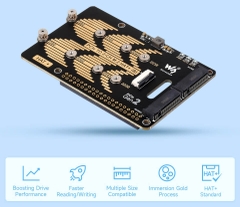 Mạch Waveshare PCIe To 2-CH M.2 HAT+ Adapter (B) for Raspberry Pi 5