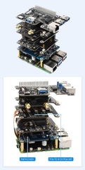 Mạch Waveshare 4-Ch PCIe FFC HAT for Raspberry Pi 5