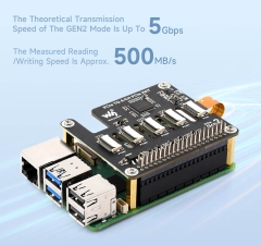 Mạch Waveshare 4-Ch PCIe FFC HAT for Raspberry Pi 5