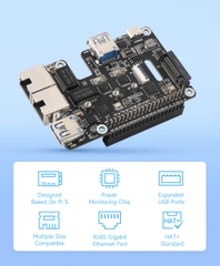 Mạch Waveshare PCIe To M.2 USB ETH HAT+ For Raspberry Pi 5
