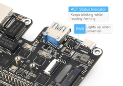 Mạch Waveshare PCIe To M.2 USB ETH HAT+ For Raspberry Pi 5