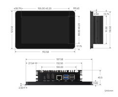 Màn hình công nghiệp Waveshare 7 inch Industrial HMI Touch Display For Raspberry Pi
