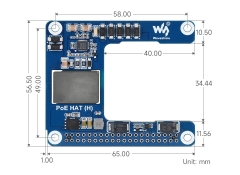 Mạch Waveshare PoE HAT (H) For Raspberry Pi 5