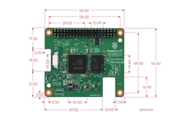 Raspberry Pi AI HAT+ 2, Hailo-10H 40 TOPS (INT4), 8GB RAM