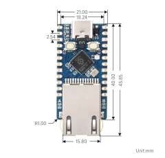 Mạch Waveshare RP2350 Ethernet Mini Development Board