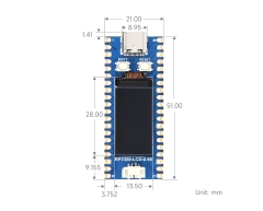 Mạch Waveshare RP2350 LCD 0.96 Inch Development Board