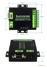 Bộ chuyển Waveshare RS232/485/422 To CAN Industrial Isolated Converter