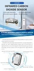 Cảm biến khí CO2 ACD1200 NDIR Carbon Dioxide Sensor chính hãng ASAIR