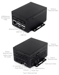 Vỏ bảo vệ kim loại Waveshare Industrial Grade Metal Case (D) for Raspberry Pi 5