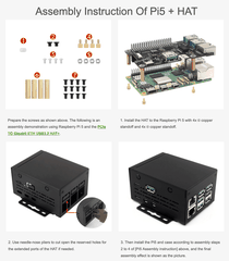 Vỏ bảo vệ kim loại Waveshare Industrial Grade Metal Case (D) for Raspberry Pi 5