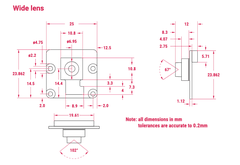 Raspberry Pi Camera Module 3 Wide 120° IMX708 12MP sensor and autofocus