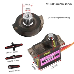 Động cơ RC Servo MG90S 0-180° (loại tốt)