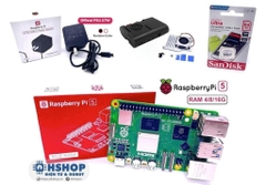 Combo Raspberry Pi 5 RAM 4/8/16GB Basic Kit