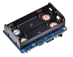 Waveshare UPS HAT (D) for Raspberry Pi, Supports 21700 Li battery, 5V Uninterruptible Power Supply, Pogo Pins Connector
