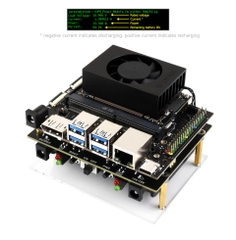 Waveshare Uninterruptible Power Supply UPS Module (C) For Jetson Orin, Supports 21700 Li battery, Pogo Pins Connector
